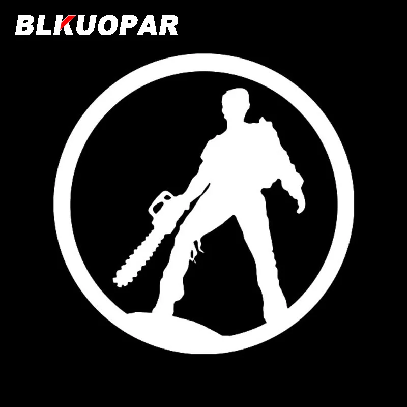 BLKUOPAR Ash Evil Dead Game Silhouette Car Sticker Personality Waterproof Decal Air Conditioner Windows Trunk Car Accessories