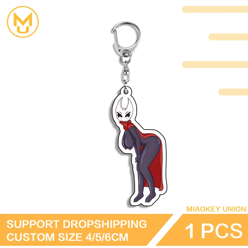 

Hollow Knight Seductive Waifu Posture Double Sided Keyring Versatile Premium Accessories Delicate Game Jewelry Props Gifts