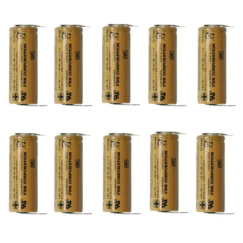 10PCS Original CR8.LHC 3V 3000mAh CR17450SE CR17450 CR 17450 PLC Industrial Lithium Battery w/ Welding Foot Pin For FUJI FDK