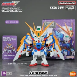 In Stock Bandai Qmsv Flying Wings Zero Style Gundam Blind Box Mini Handheld Model Decoration Gift