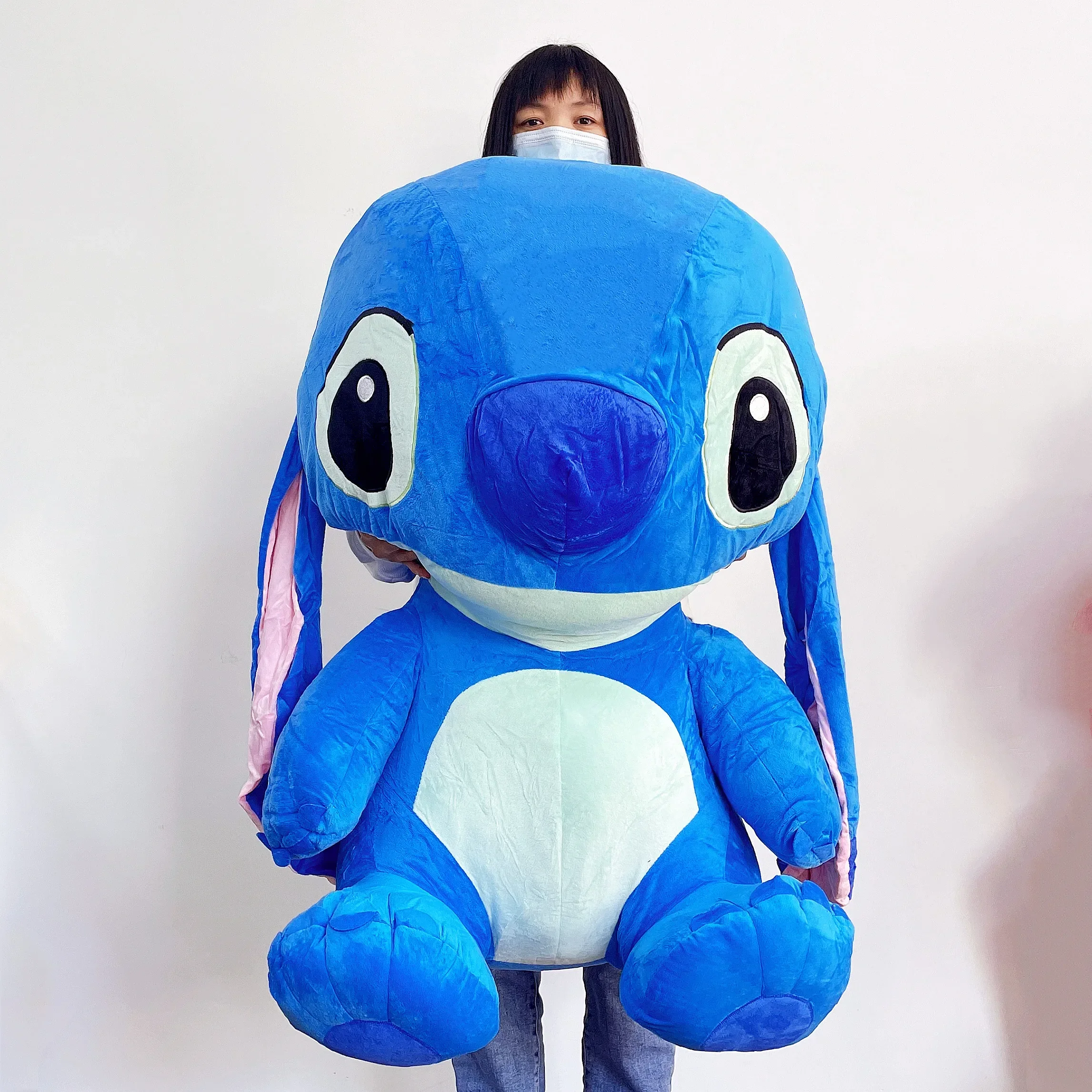 

Мультфильм 120 см Disney Lilo & Stitch, плюшевая кукла Kawaii Stitch, игрушка в виде животного, автомобильная кровать, диван, подушка, детский подарок на Рождество, день рождения