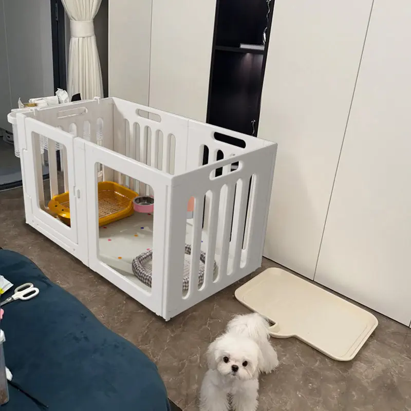 Suministros para caniles, valla para perros, rejilla nórdica de acrílico, valla retráctil para perros, círculo para balcón, moderna, rejas para mascotas, decoración del hogar.