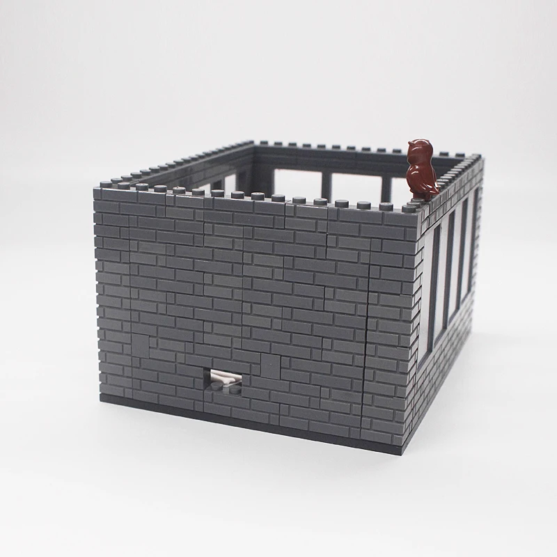 MOC Model Jurassic World Dinosaur Random Prison Ancient Creatures Cage Building Blocks Bricks DIY Decoration Toys for Children