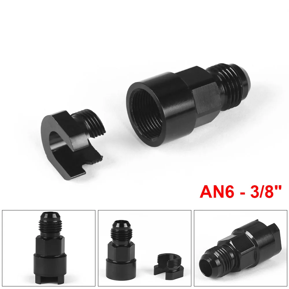 خط الوقود EFI تركيب محول 6AN AN6 AN-6 ذكر إلى 3/8 "فصل سريع دفع الخط الصلب