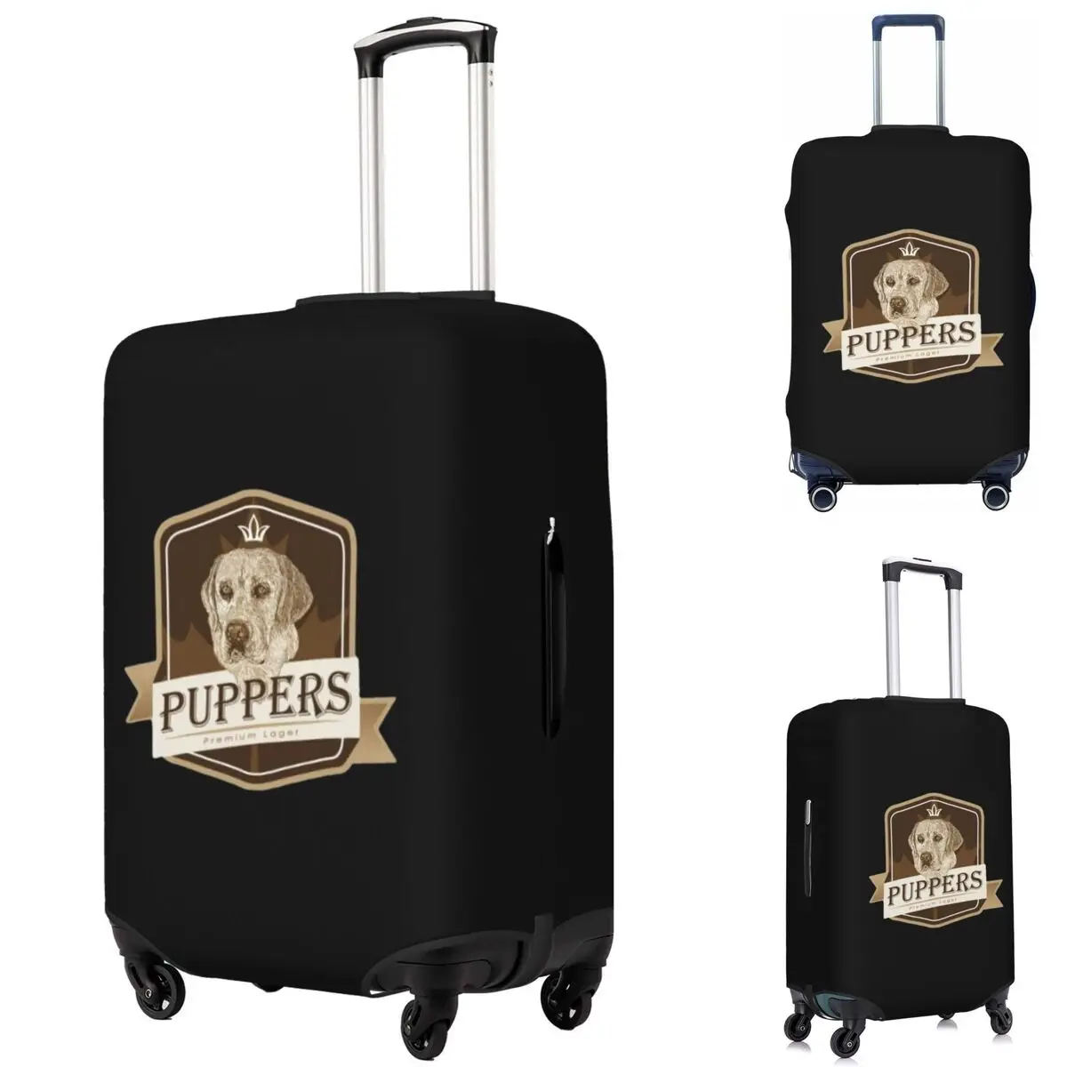 

Puppers, Officially Wayne's Favourite Beer Suitcase Cover Protection Elastic Travel Luggage Protector Covers for 18-32 Inch