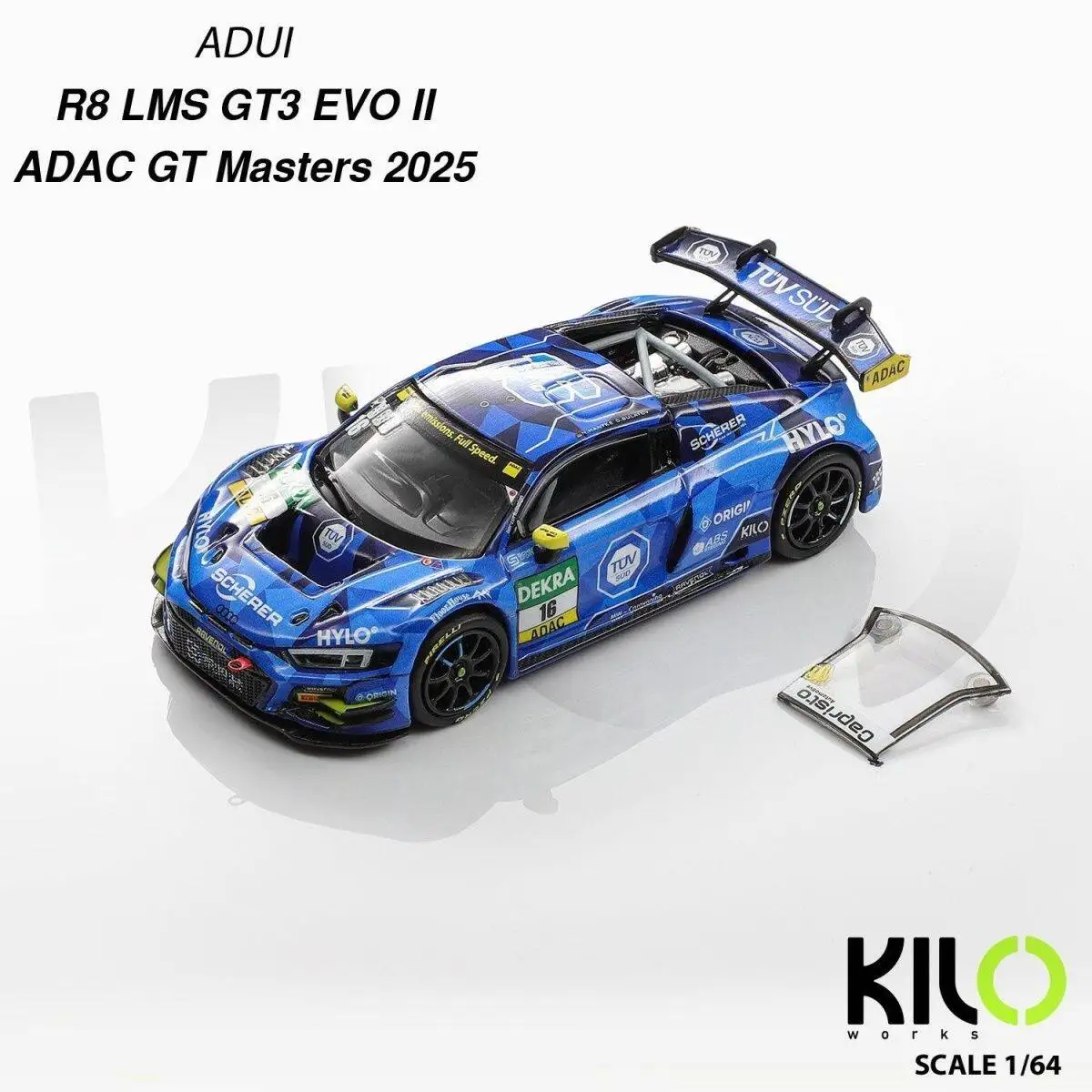 Modelo a Escala 1:64 de Audi R8 LMS GT3 EVOII de KILO WORKS # Modelo de Coche 16