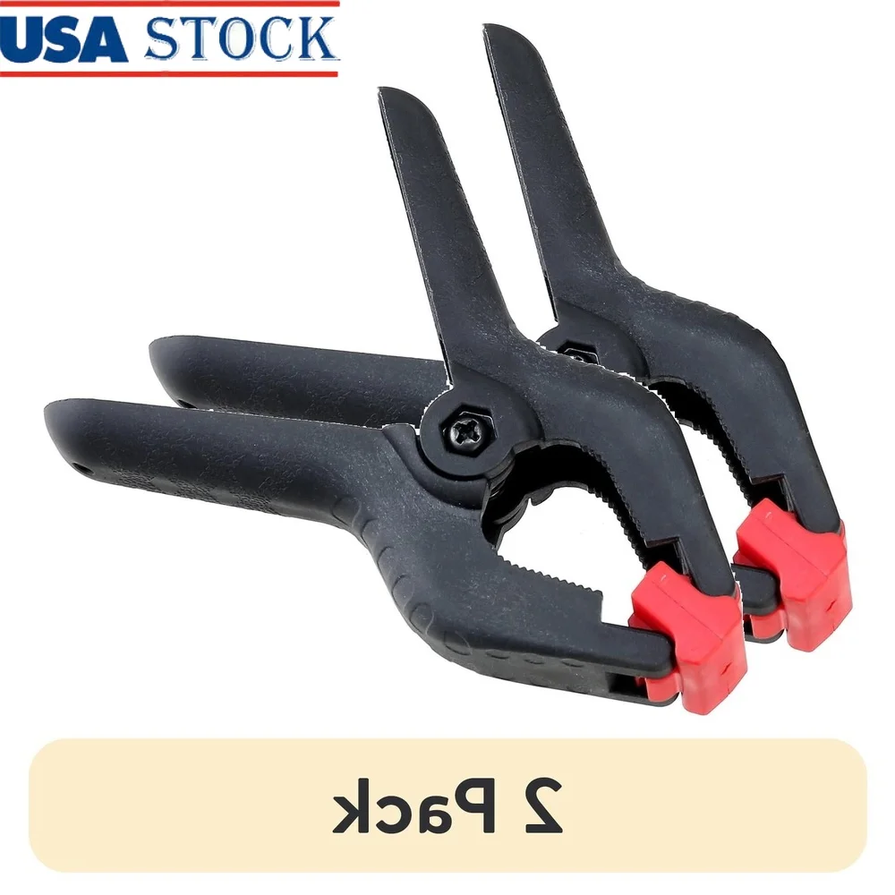 

4 Piece 4 Inch Spring Clamp Set Heavy Duty Non Slip Plastic Clamps Woodworking Crafts Home Improvement Arts Photography