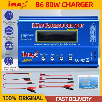 IMAX Gods-Chargeur de batterie numérique, 80W, Lipo, NiMh, Eddie, Ion, Ni-Cd, Vepro, Balance, Déchargeur, 1-6S, RC, FPV, Avion, Drone, Voiture