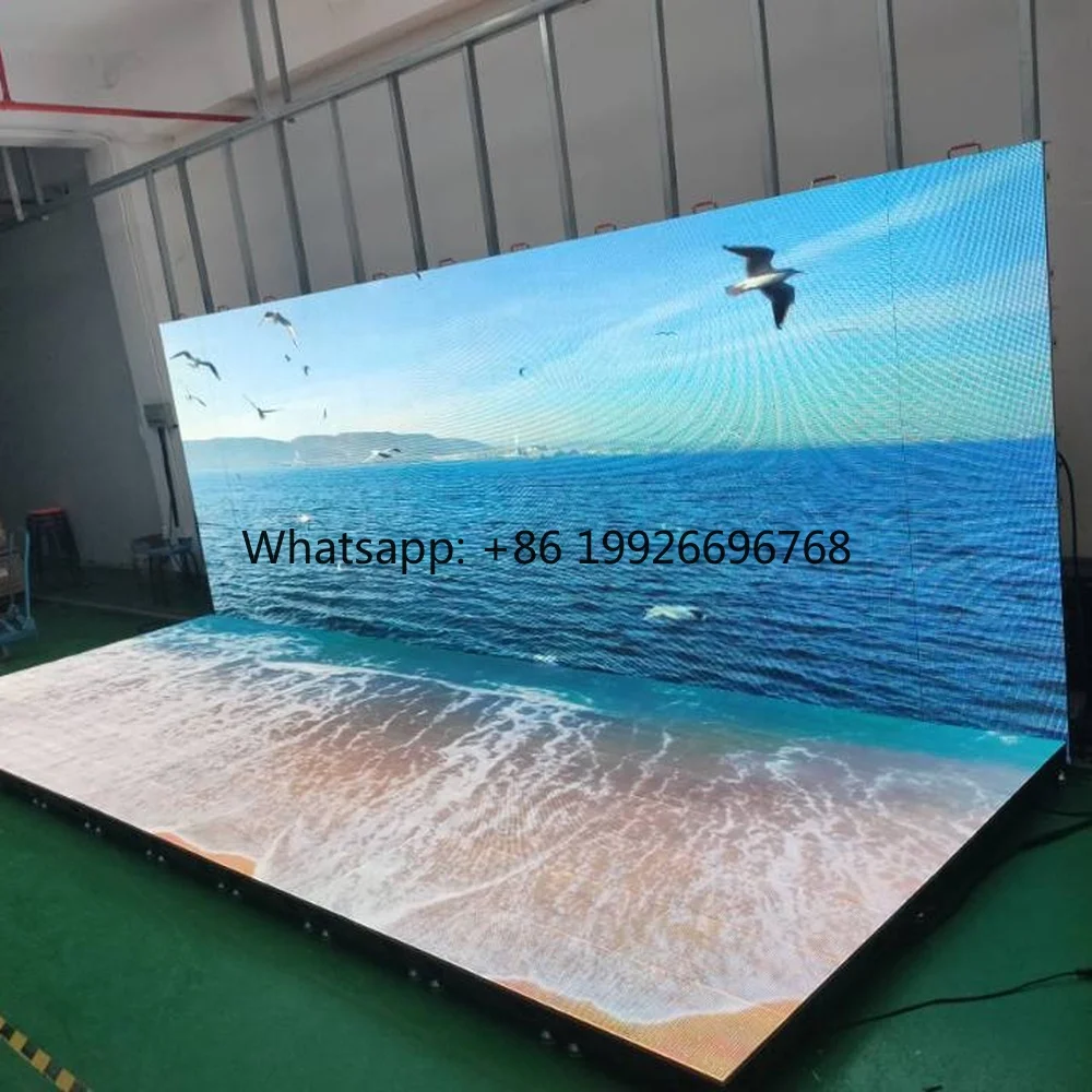 Portable Panel Tiles 3D Led Screen P2.9 3d Led Dance Dj Disco Floor Dance Floor Led Screen