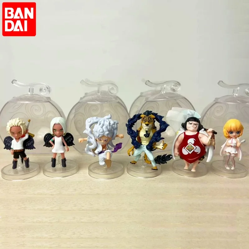 

Bandai One Piece Q Version Mini Action Figure - Cute 3D Gashapon Capsule Toy for Desktop Decoration And Collectible Gifts