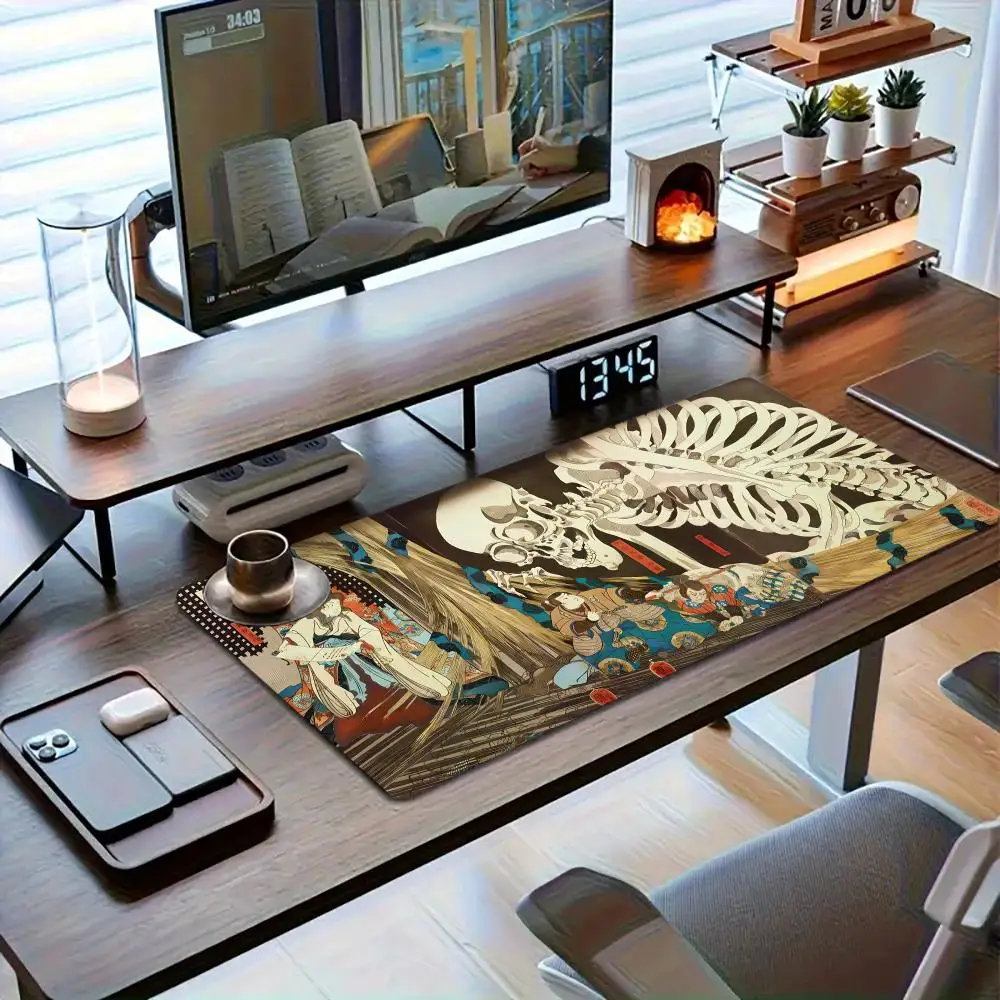 Extra large stain-resistant thickened edge-locking office anti-slip desk pad keyboard pad gaming mouse pad