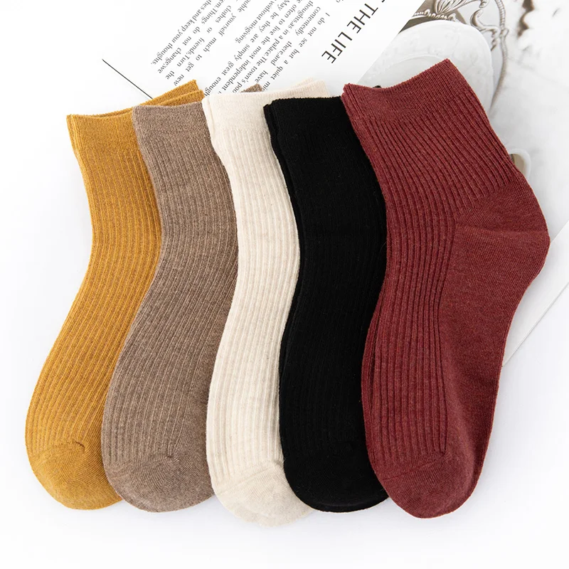 High Quality Pure Cashmere Socks For Men\'s Women\'s Autumn/Winter warm thick knit socks 5 pairs set seamless fashion 5 pairs/pack