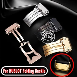 18 22mm Solid Stainless Steel Buckle For Hublot Big Bang Men Women Leather Watch Band Matel Folding Buckle Accessories with Tool