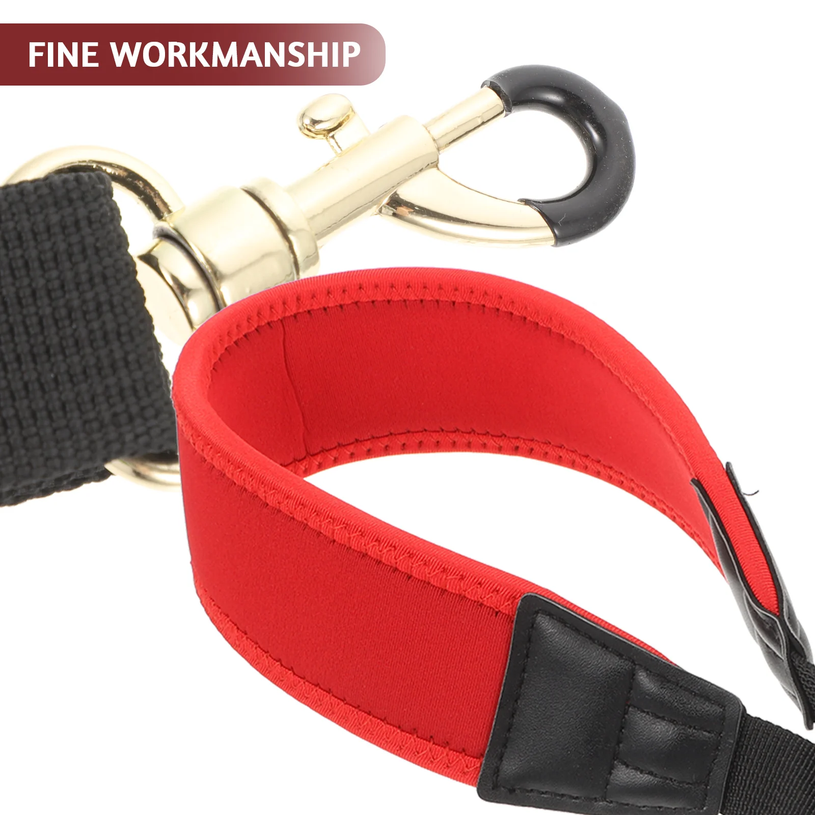 

Saxophone Strap Shoulder Adjustable Neck Alto Musical Instrument Red Padded Straps Student