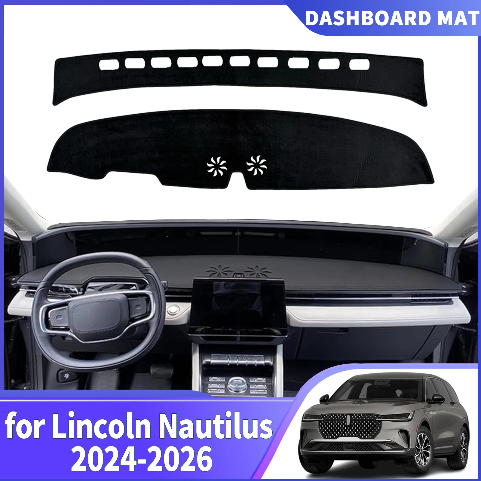 

fit for Lincoln Nautilus 2024 2025 2026 LHD Car DashMat Sunshade Dashmat Dashboard Cover Pad Protective Carpet Accessories