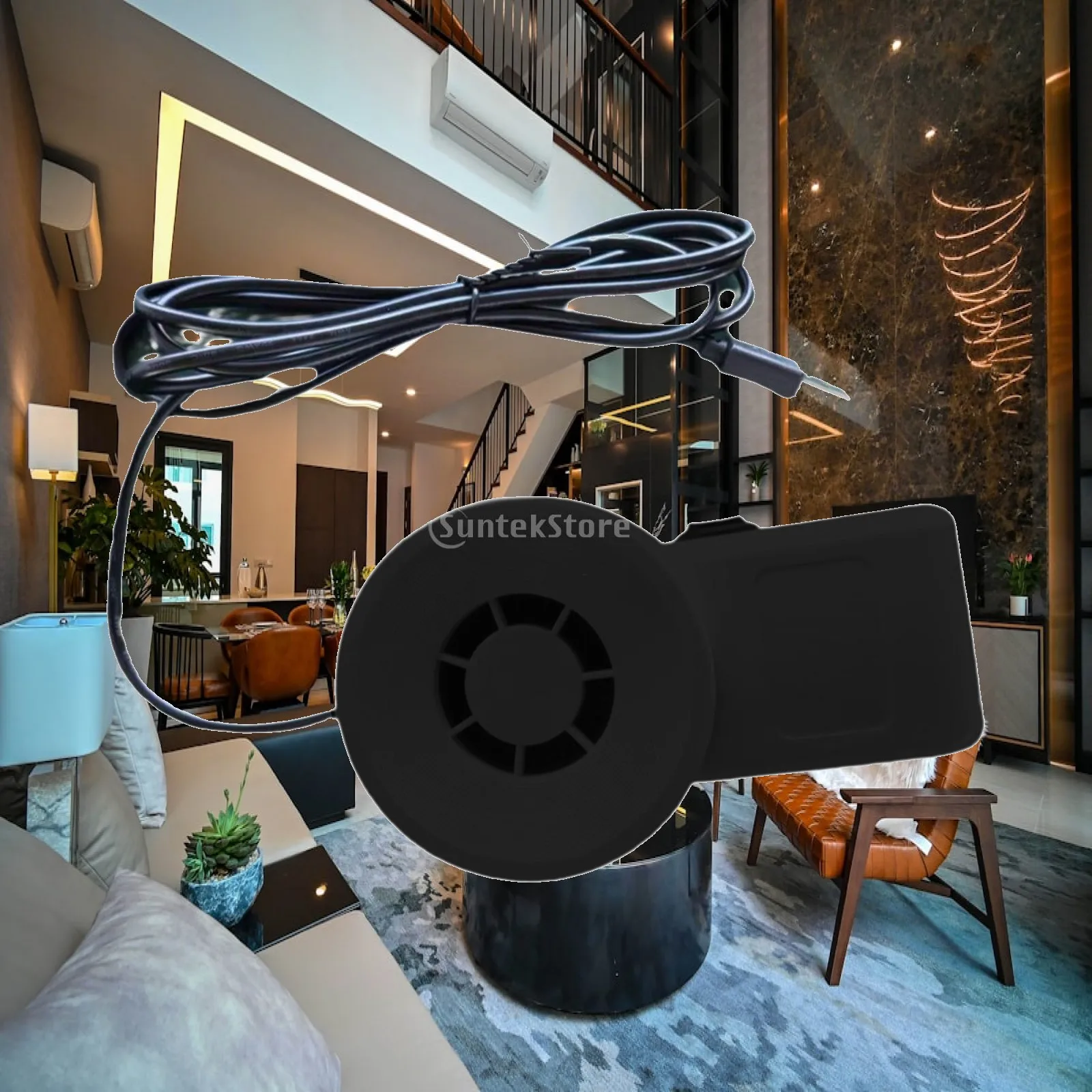 Silent Aquarium Chiller Fan PP Material Two Speed Adjustable Mini Cooling Device for Aquatic Setup