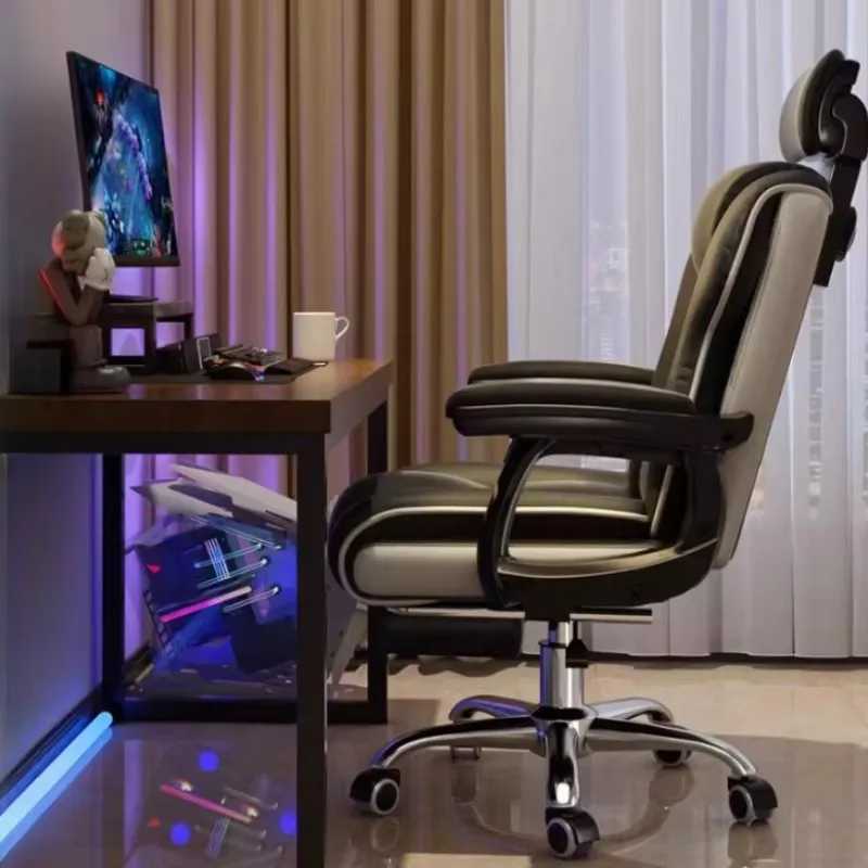 كرسي مكتب دعم دوار تصميم فاخر مريح كرسي مكتب قابل للتعديل كرسي بذراعين متنقل Sillas De Oficina أثاث منزلي #3