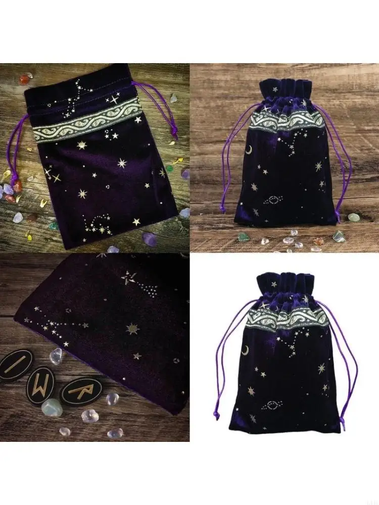 Dices Drawstrings Bag Jewelry Pouches Organizers Tarot Oracles Card Storage Bag Travel Gift Bag Witchcrafts Supplies 