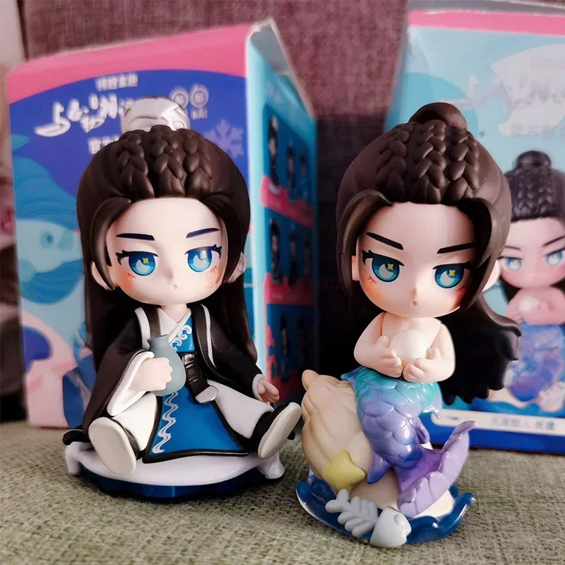 8cm rubah bisikan Biru Ji Yunhe Dilraba putri duyung Changyi Jialun Lisu Luo Jinsang Xue Sanyue PVC tokoh aksi mainan boneka asli