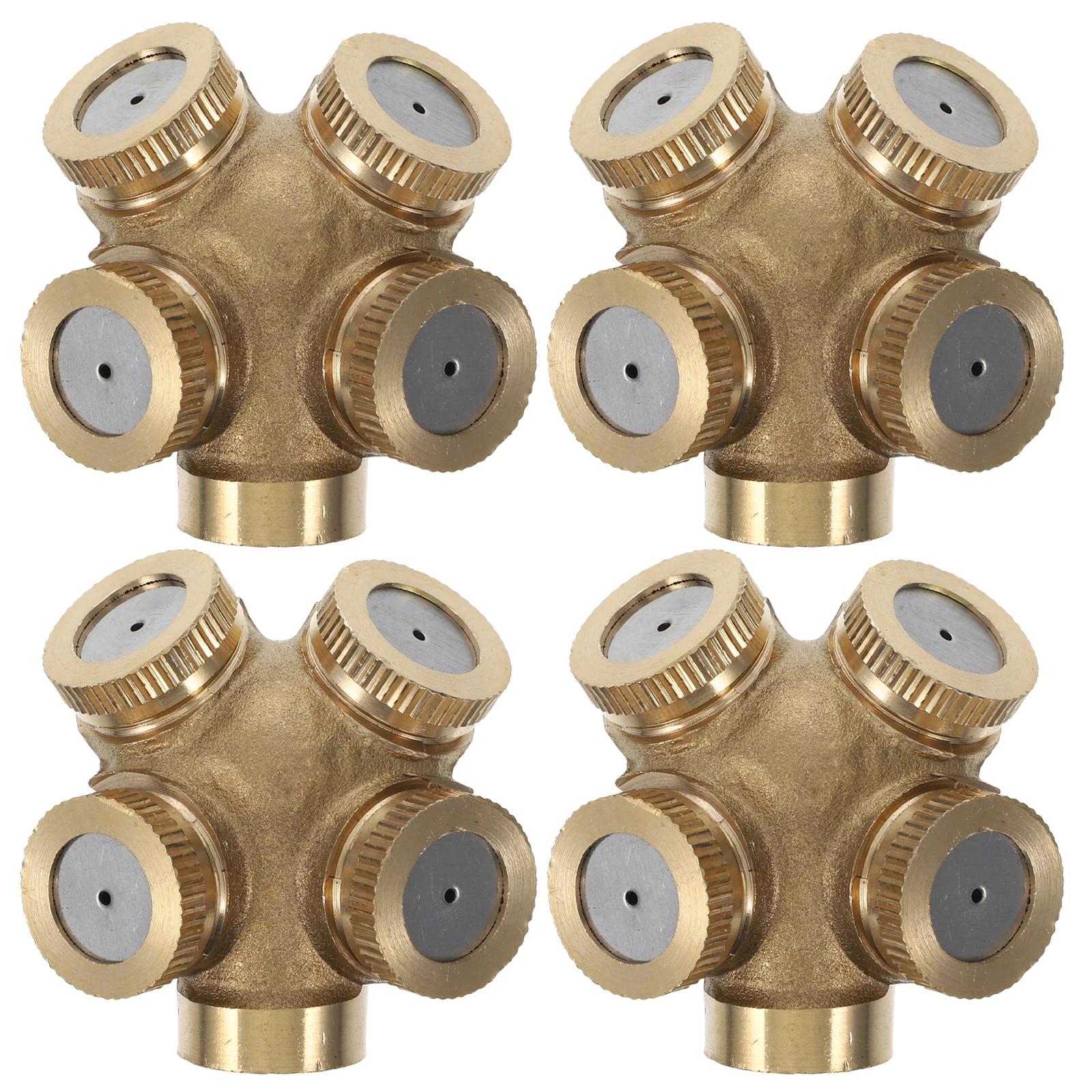 4 pezzi in ottone 4 fori ugello di spruzzo M14X1.5 spruzzatore d'acqua agricolo irrigatore da giardino irrigazione del prato nebulizzazione fontana di raffreddamento