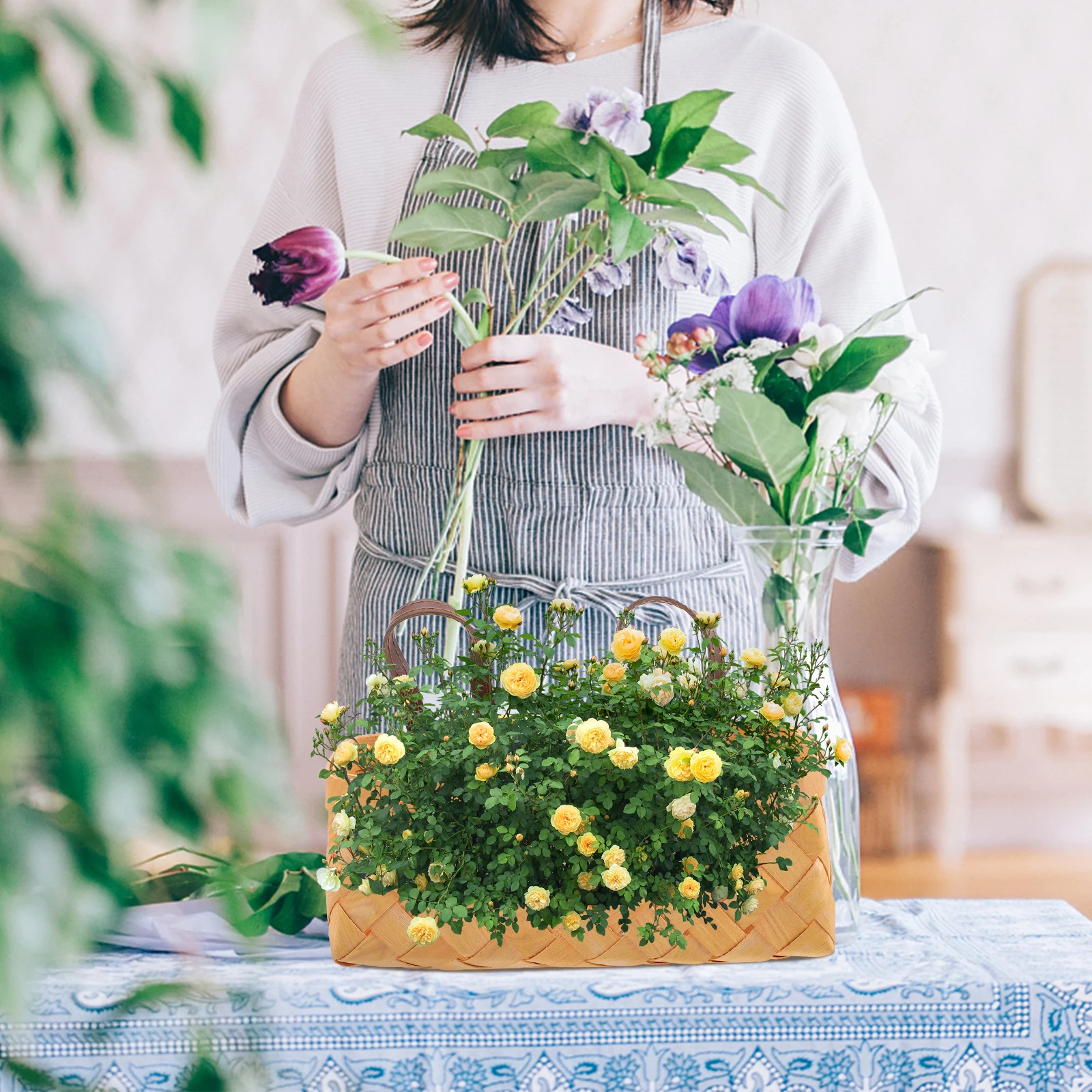 

Woven Storage Basket Hanging Vegetable Potato Wall Mounted Fruit Onion Farmhouse Kitchen Baskets Decorative Home ganizer