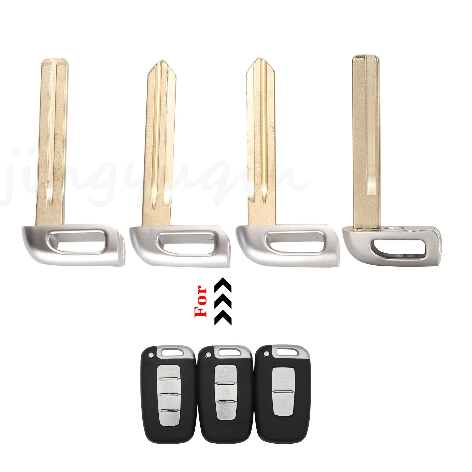 Jingyuqin Replacement Smart Emergency Key Blade For Kia K2 K5 Sportage Forte Fit Hyundai Elantra IX35 Sonata 8