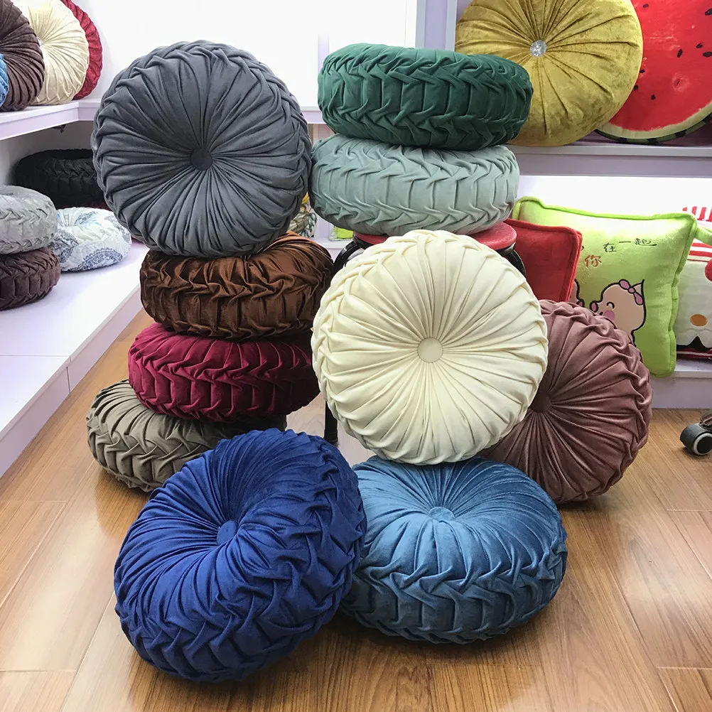 

Cushion Throw Pillow Round Lumbar Pillows Decorative Cushions Circular Sofa for Couch