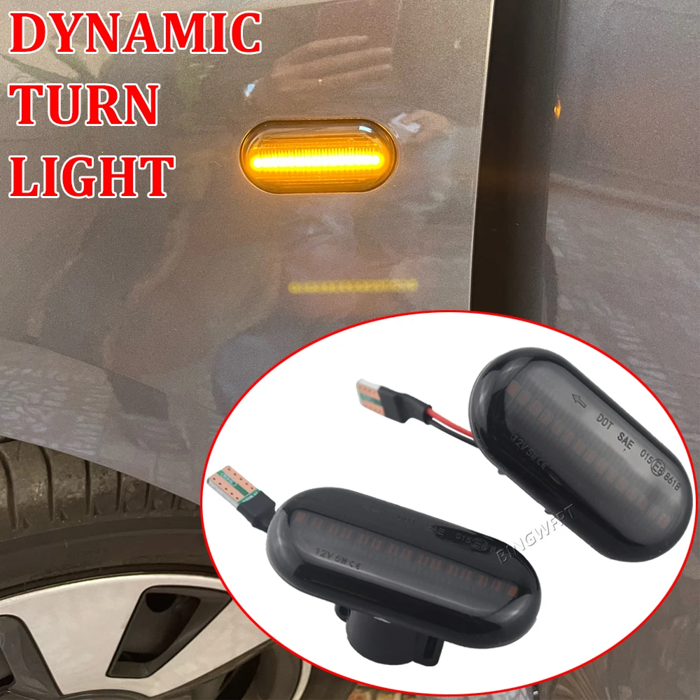 Sequential Flashing LED Turn Signal Side Marker Light For Dacia Duster Dokker Lodgy Renault Megane 1 Clio1 2 KANGOO ESPACE Smart