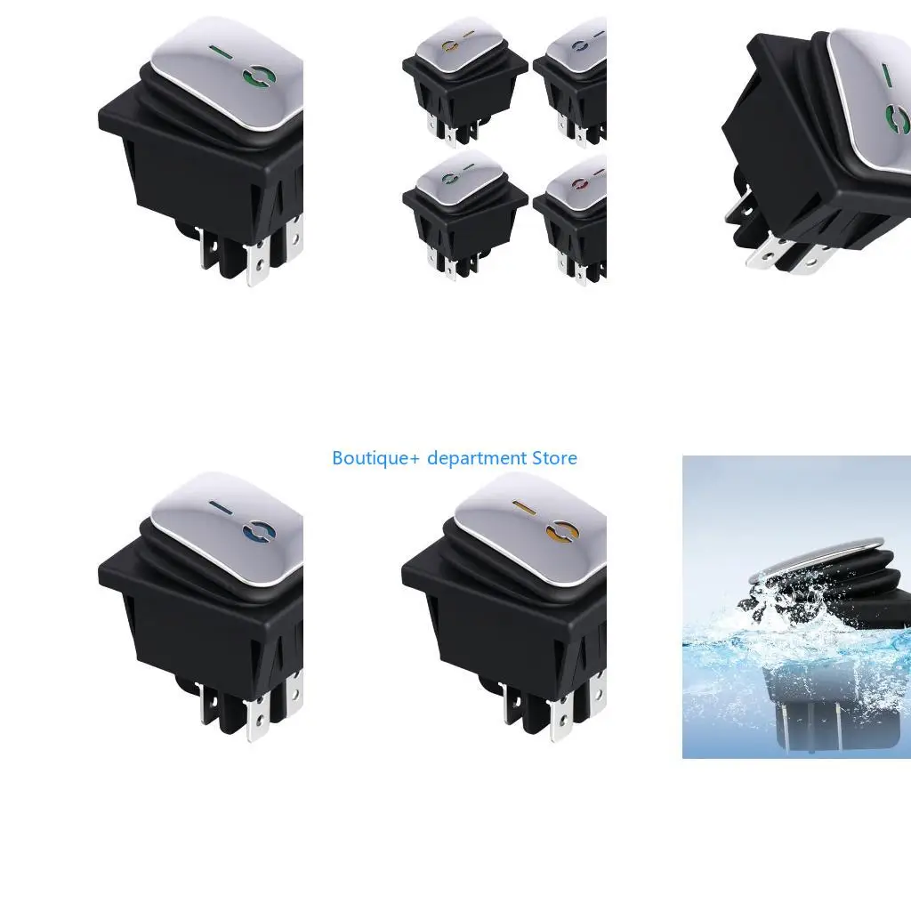 E1PD Practical Snaped In Mounting IP65 Small Rocker Switches 16A Suitable for Wet Environment and Outdoor Installations