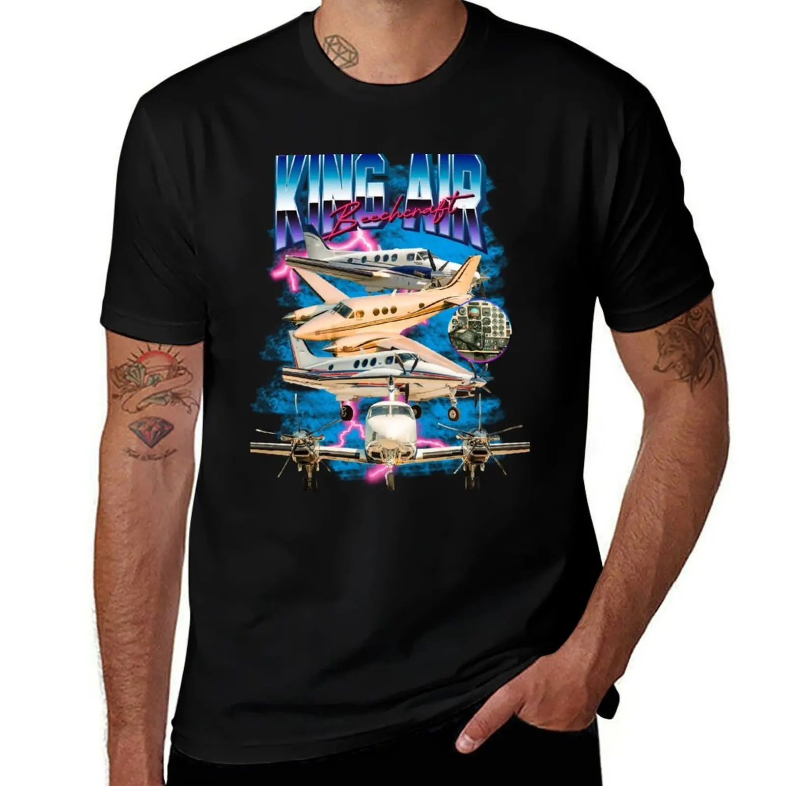 Beechcraft King Air bootleg shirt T-Shirt man t shirts for men T-Shirt