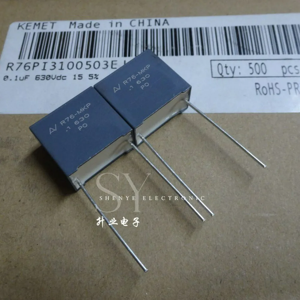 

10pcs/lot AV R76 MKP 0.1uf 630V 100nf u1 104 J Brand New 15mm Film Capacitor (Thickness: 10mm) R76PI3100503EJ