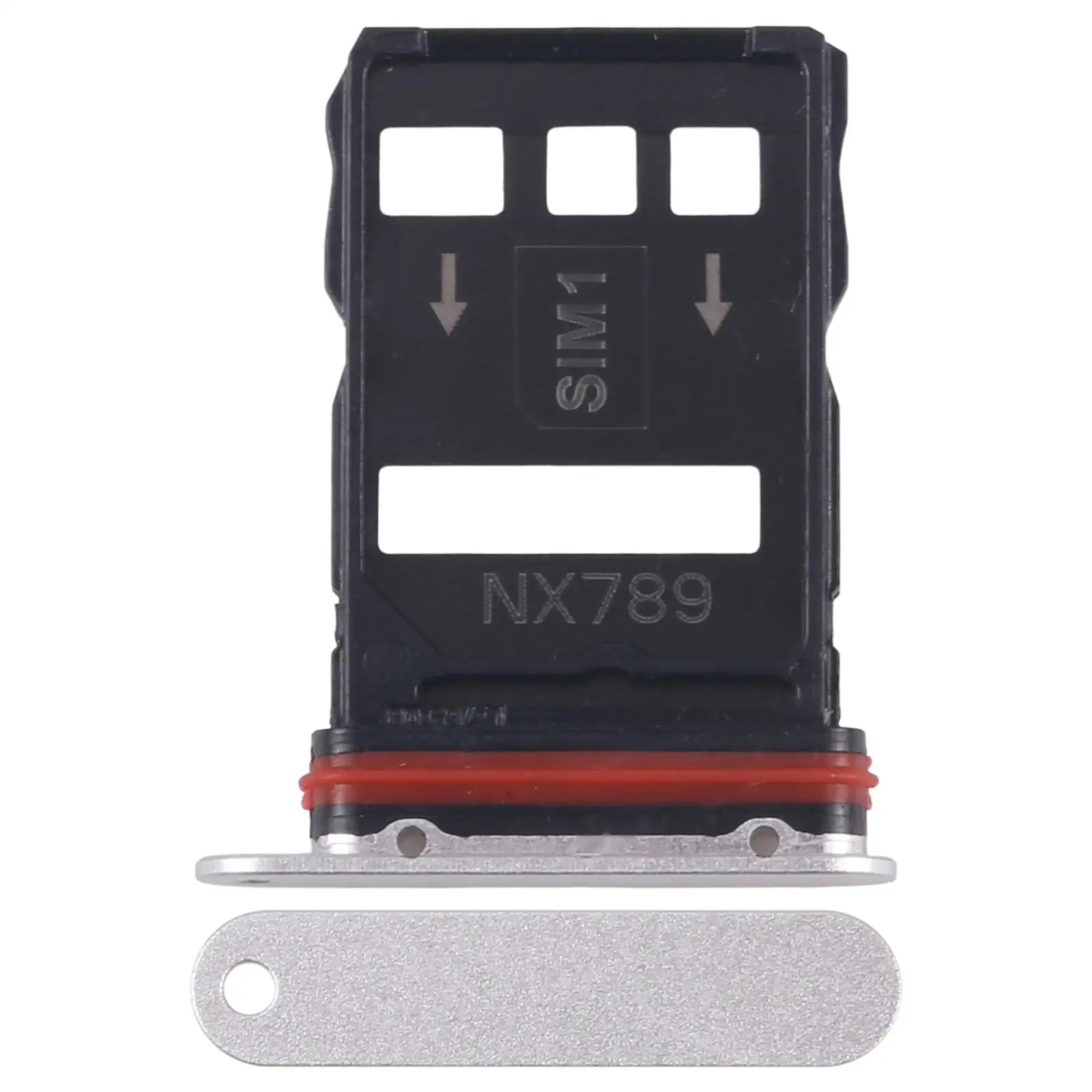 

Лоток для SIM-карты + SIM-карты для ZTE nubia RedMagic 10 Pro, держатель слота для SIM-карты, ящик, запасная часть для телефона