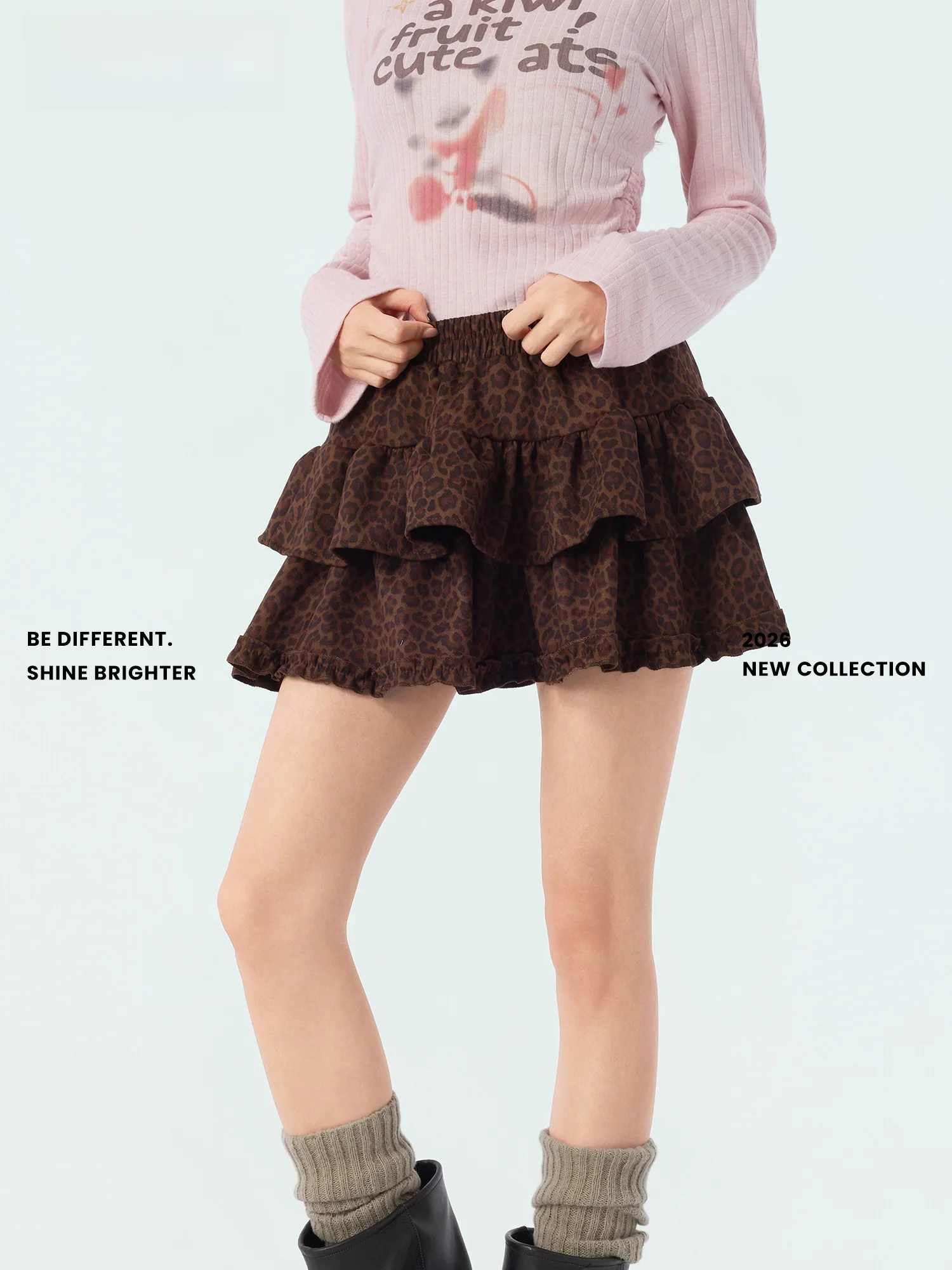 

Новая винтажная юбка Didimax с леопардовым принтом, двухслойная, с оборками, классическая, с высокой талией...