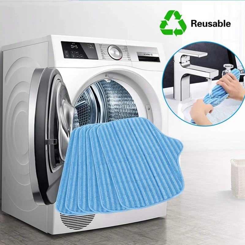 5PCS Microfiber Steam Cleaner Pads Mop Cloth For Mcculloch Mc1275 Steamfas Sf-275 Sf-370