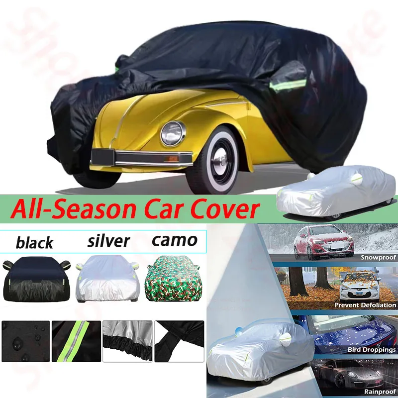 

Car Cover for Volkswagen Beetle 1960-1980 All Weather Car Covers for Snow Rain Dust Hail Protection