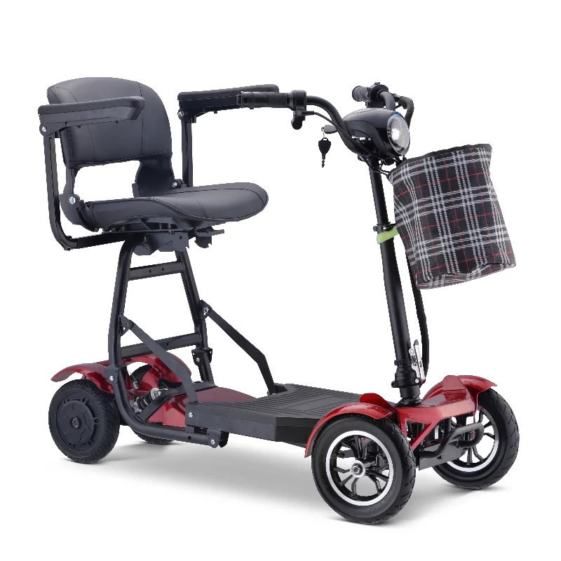 Folding Mobility Scooter 4 Wheel Lightweight Mobility  Electric Scooter For Elderly