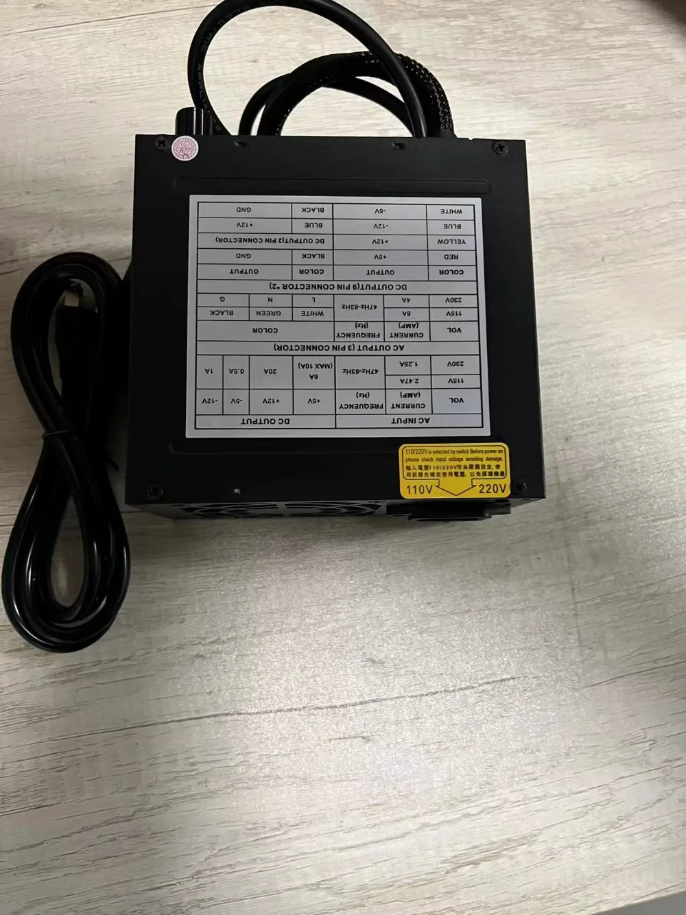 12V 5V ‑12V ‑5V Power Supply for Pot O Gold Harness T340, Compatible with 510 580 595 740 Game Boards，Replacement Power Unit