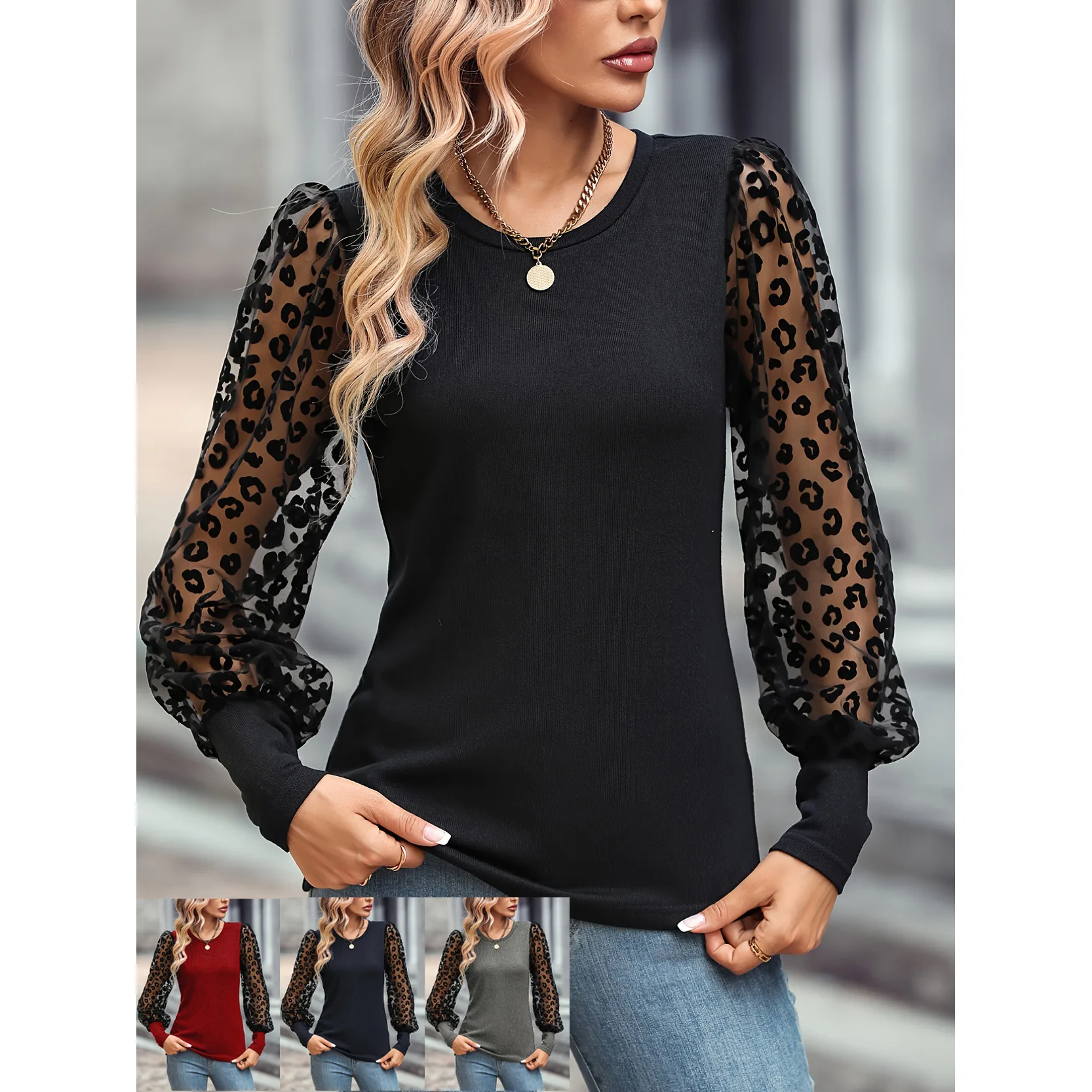 Long -sleeved Top T -shirt Woman 2024 Spring New Self -cultivation Lean Colors Women's Clothing Tops