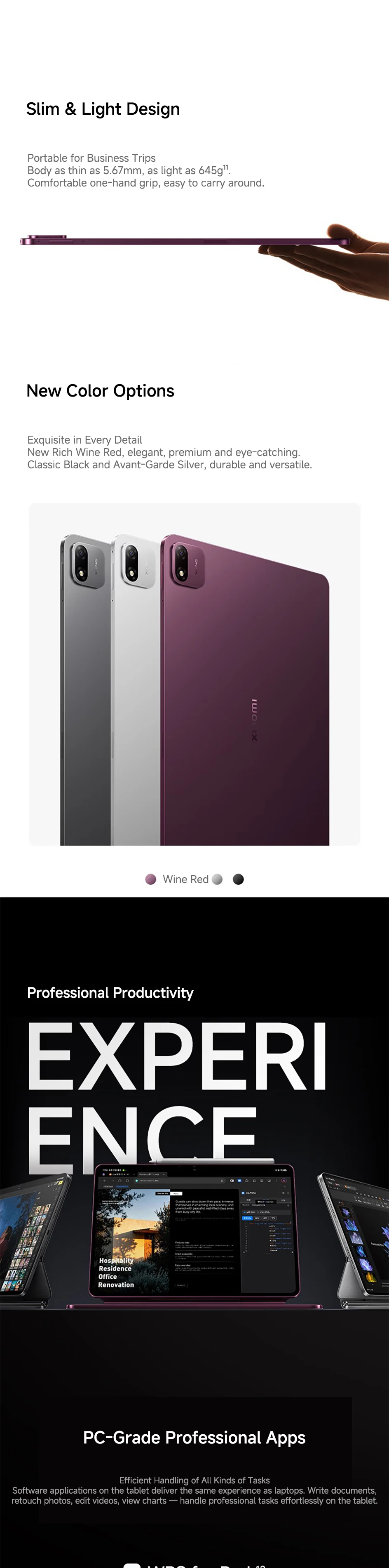 2026 Xiaomi Pad 9 Pro Max 13.3-inch 3.4K Xuanjie O3 AI Flagship Processor Xiaomi Surge OS 4 144Hz 1000 nits 12,000 mAh Tablet