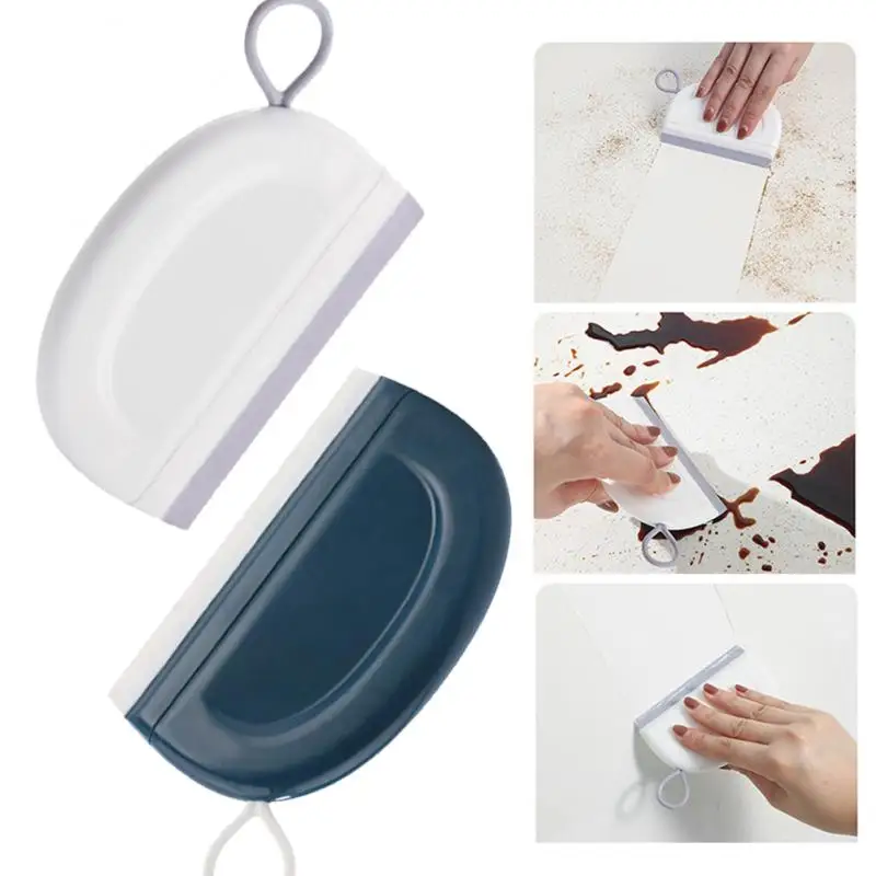 Portable Countertop Wiper Board Bathroom Wipe Glass Artifact Mini Plastic Window Cleaning Wiper Bathroom Mirror Cleaning Wiper