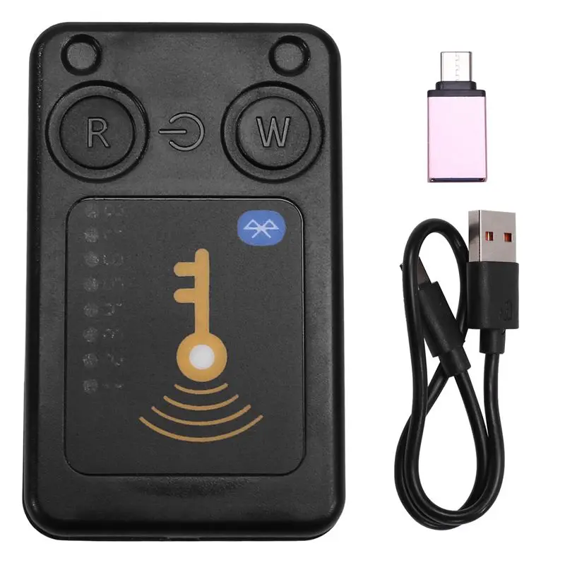 AB25-RFID Smart Chip Reader ISO14443 Key Detection EM125KHZ IC 13.56Mhz Badge Decode RFID Emulator Support Clone Card