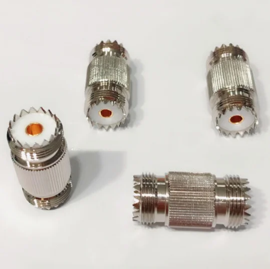 Nieuwe S0239 Adapter Uhf PL259 Vrouwelijk Naar Uhf Vrouwelijke Jack Coax Straight Rf Adapter Connectors