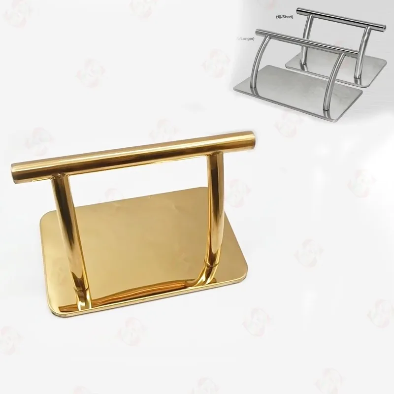 

Salon Furniture Accessories Barber Chair Accessories Salon Styling Chair Feet H01 Gold Stainless Steel Footstool