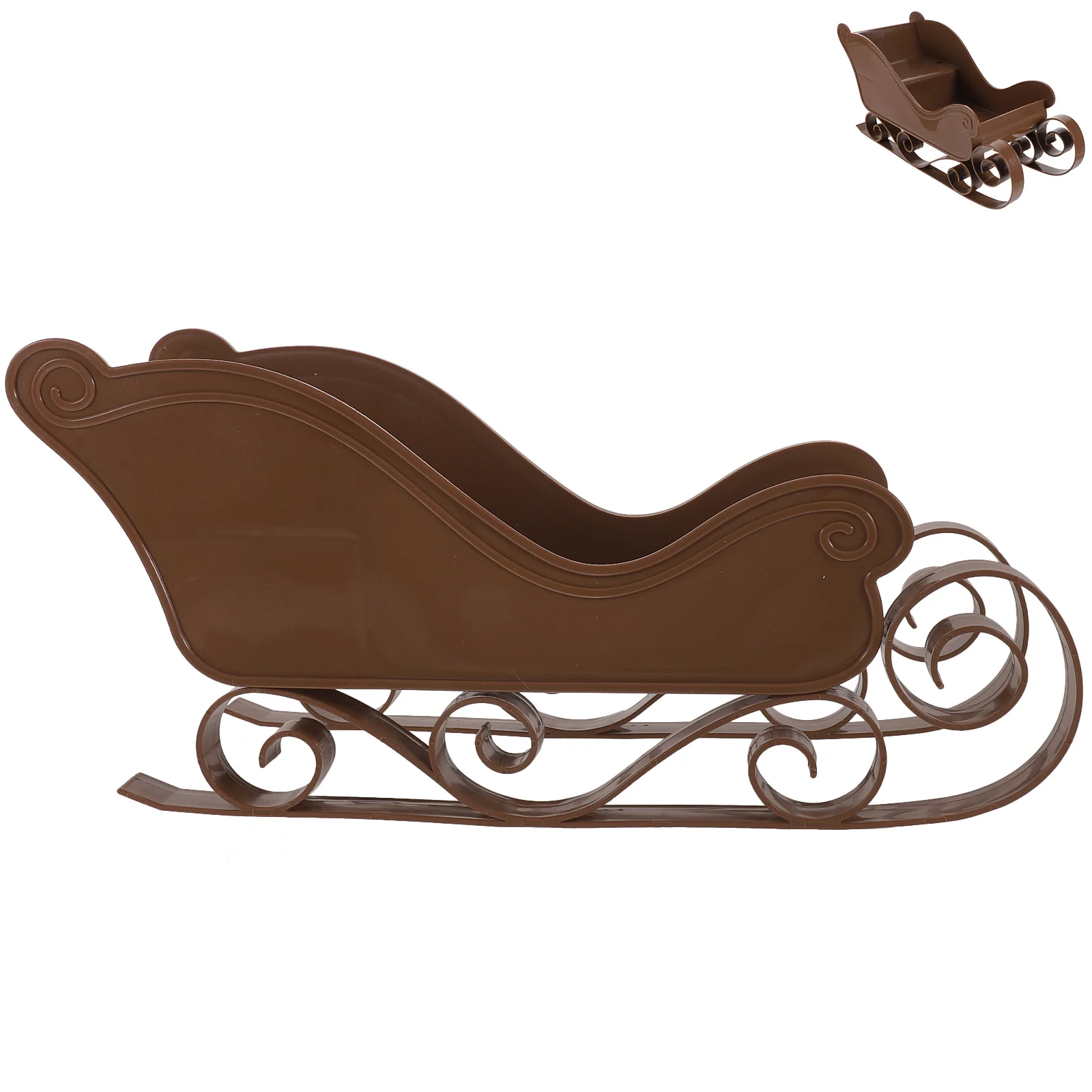 

Christmas Stocking Sleigh Exquisite Ornament Decorations Ornaments Desktop Delicate Adornment Light Brown Table Man