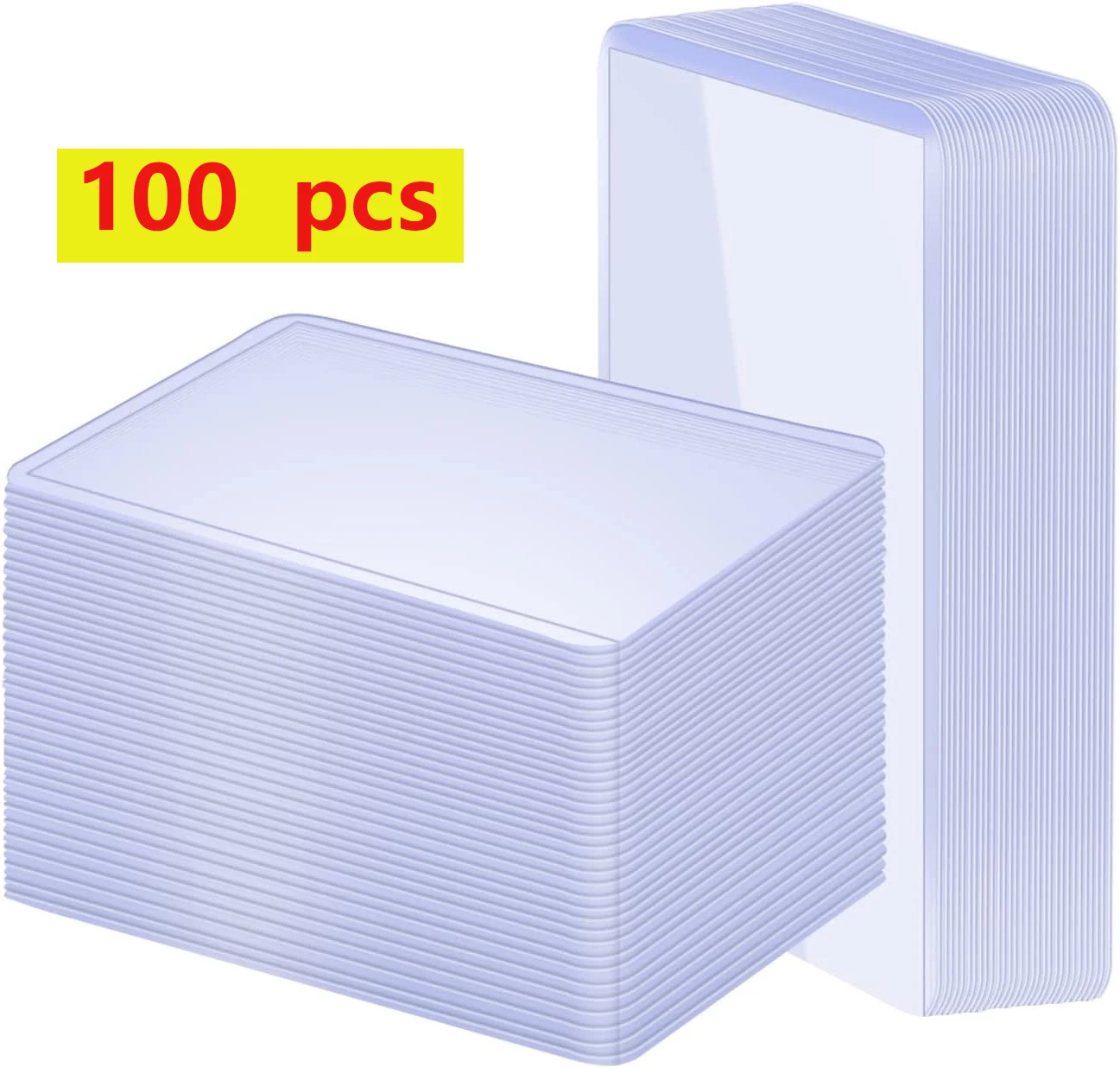 25/50/100 compte des chargeurs supérieurs pour cartes, pochette pour cartes de Baseball 3 "x 4", protecteur de cartes en plastique dur pour cartes de commerce de jeux, cartes de sport