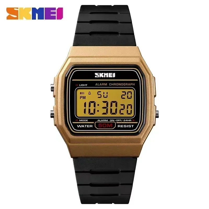 10PCS/Set SKMEI 1412 Digital Watch Waterproof Display Date Week Women's Watch Sports Couple Watch Fashion Women's Wristwatch