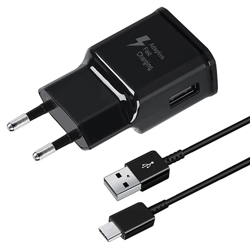 Carregador Rápido Plug Samsung-EU, Adaptador de Energia, Cabo USB Tipo C, 15W, 9V, 1.67A, 120cm, Galaxy S10, A32, A42, A12, A13, S8 Plus, nota 9, 8