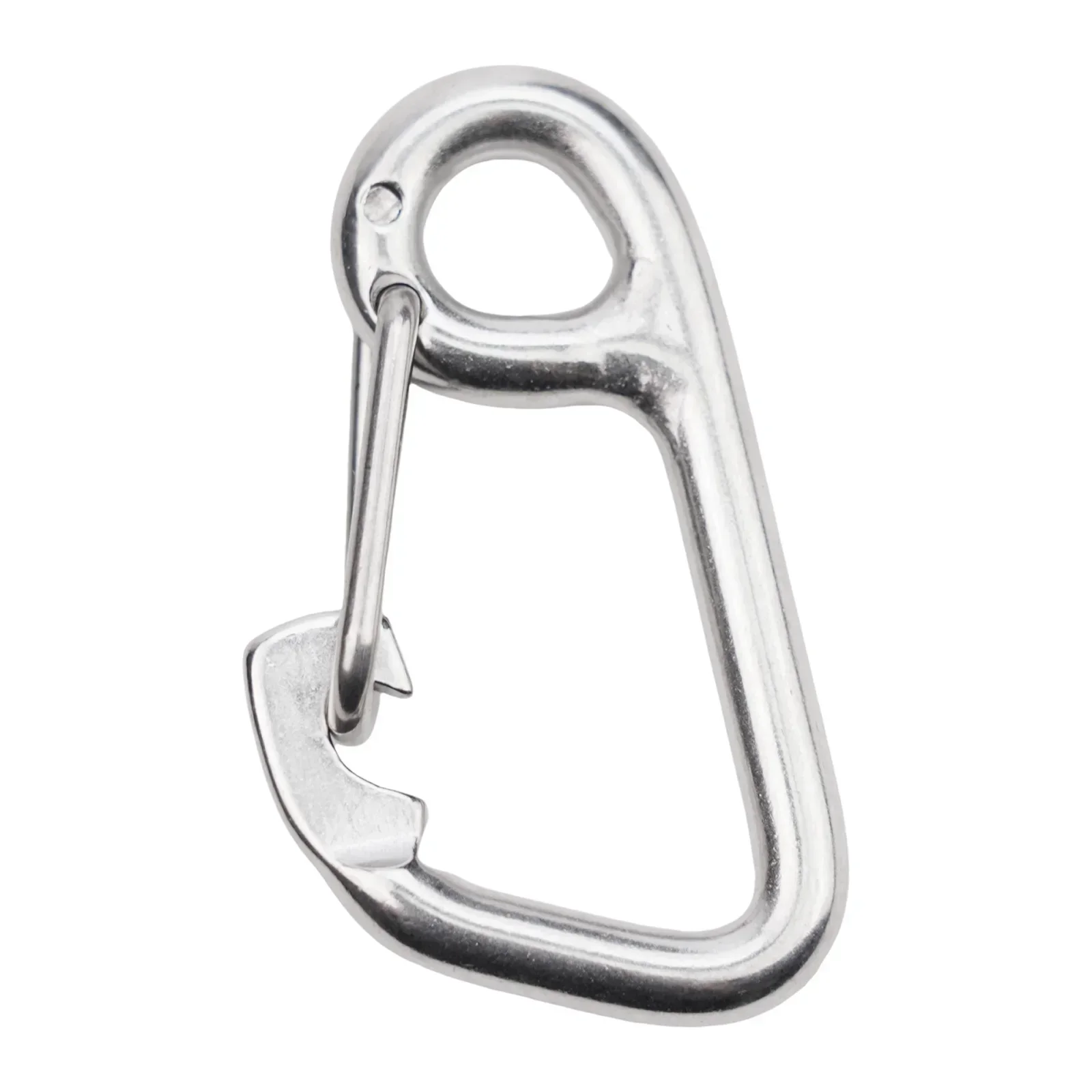 Stainless Steel Simple Hook Safety Diving Buckle Clip Carabiner Hook Multi-functional Camping Hanging Buckle Keychains Accessory