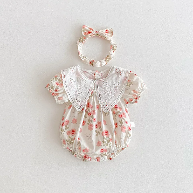 ZOETOPKID 2026 Sommer Kinderkleidung Säuglings-Strampler 0-24M Kinder Prinzessinnen-Bodysuit Ärmellos Baumwolle Bedruckt Mädchen Partykleid – Detail 9