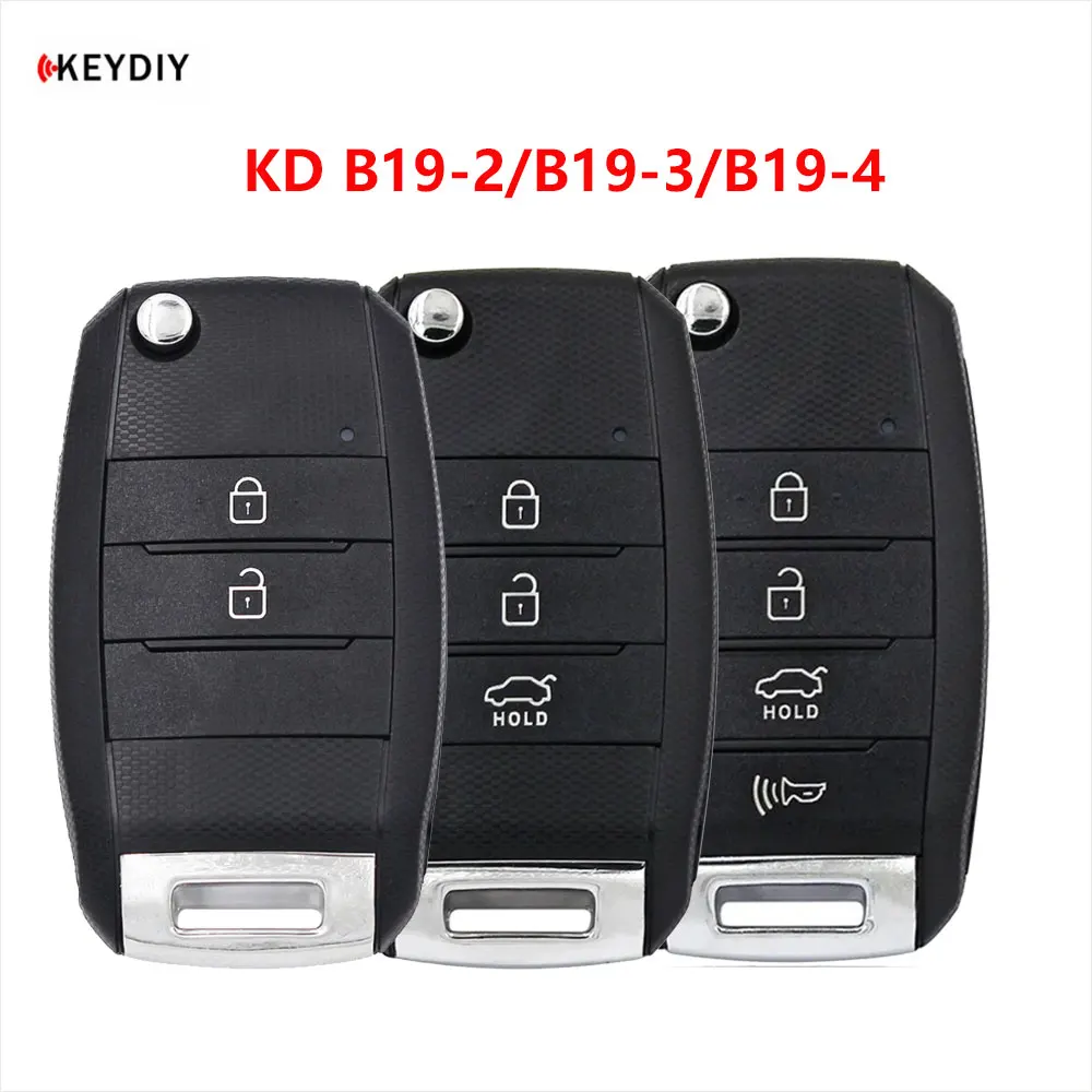 KEYDIY KD B19-2 B19-3 B19-4 Car Remote Key for KD900/KD-X2/KD MINI Key Programmer KD-MAX B Series Remote Control for KIA Car Key